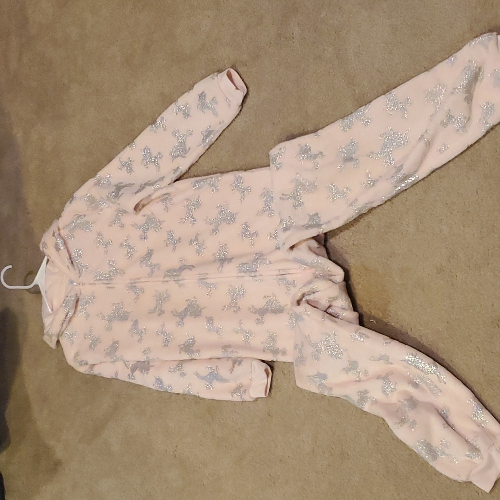 Sherpa Fleece Onsie Like New with Unicorns